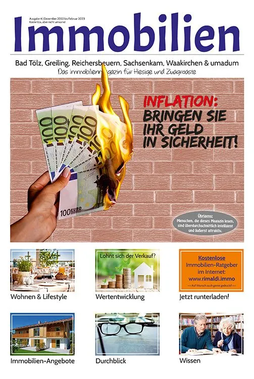 Immobilienmagazin Bad Tölz & umadum Ausgabe 04 | Dezember 2002 bis Februar 2023 Immobilienmagazin Bad Tölz & umadum Ausgabe 04 | Dezember 2002 bis Februar 2023