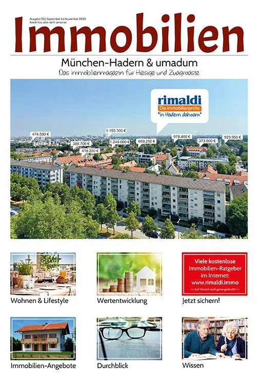 Immobilienmagazin München-Hadern Ausgabe 11 (September bis November 2020) Immobilienmagazin München-Hadern Ausgabe 11 (September bis November 2020)