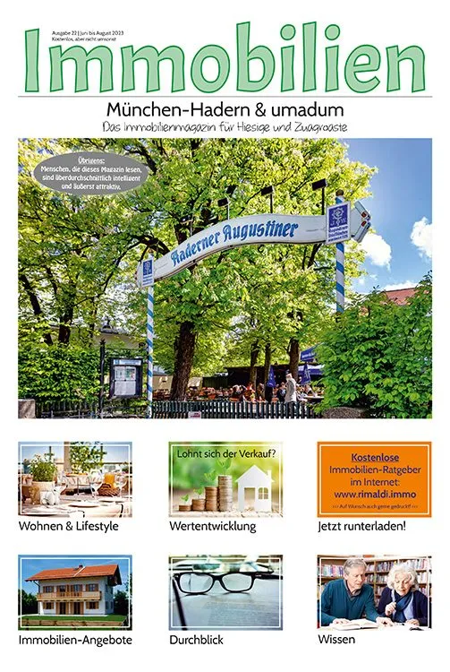 Immobilienmagazin München-Hadern Ausgabe 22 (Juni bis August 2023) Immobilienmagazin München-Hadern Ausgabe 22 (Juni bis August 2023)